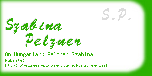 szabina pelzner business card